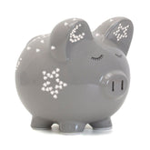 Gray Night Light Piggy Bank